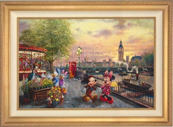 Disney Mickey and Minnie in London - Jewel Edition Art Hot on Sale