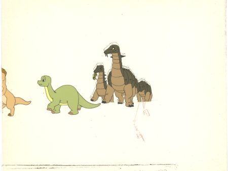 2 LOT of Dink the Little Dinosaur Production Animation Cels and Drawing (stuck) from Ruby Spears 1989-91 C936-38 Cheap