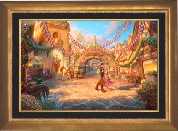 Disney Rapunzel Dancing in the Sunlit Courtyard - Jewel Edition Art Discount