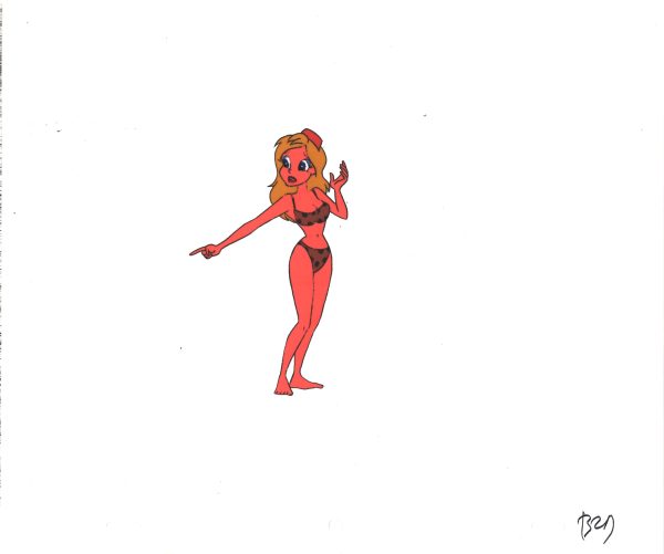 Wacky World of Tex Avery DIC Original Production Animation Cel of Bikini Girl 1997 A-B29 Online Hot Sale